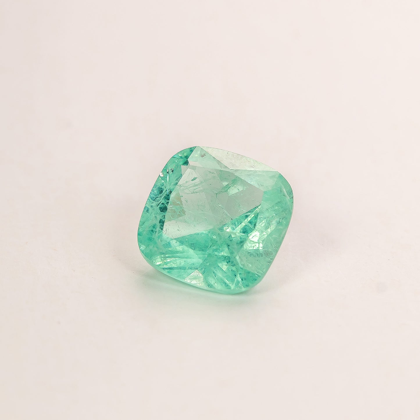 Nanosital #Z-5911 Beryl (Russian Emerald) Cushion 12*12 mm