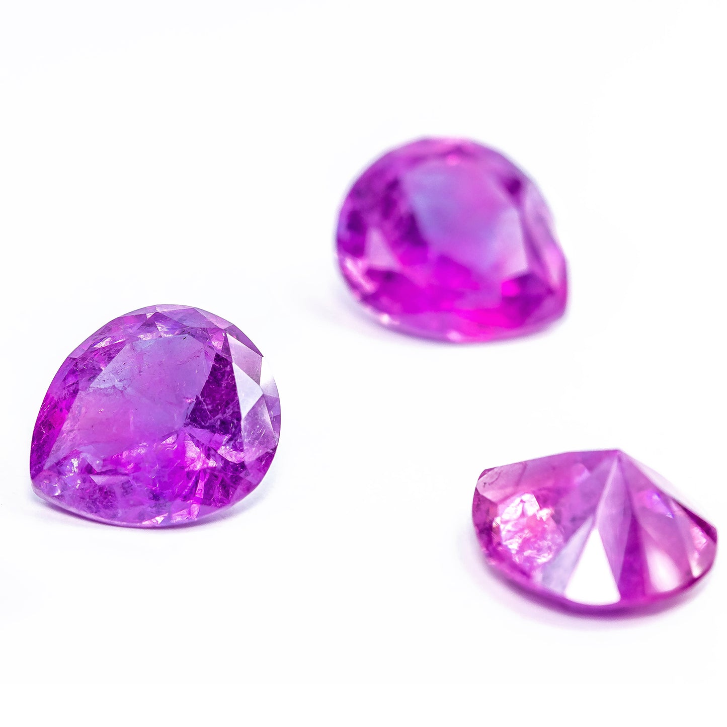 Nanosital #A-8483+131  Pink-Purple Mélange Pear 16*14 mm