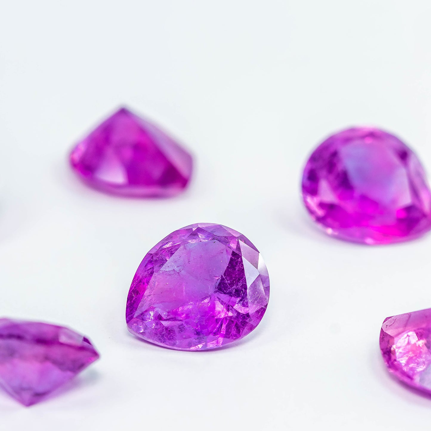 Nanosital #A-8483+131  Pink-Purple Mélange Pear 16*14 mm