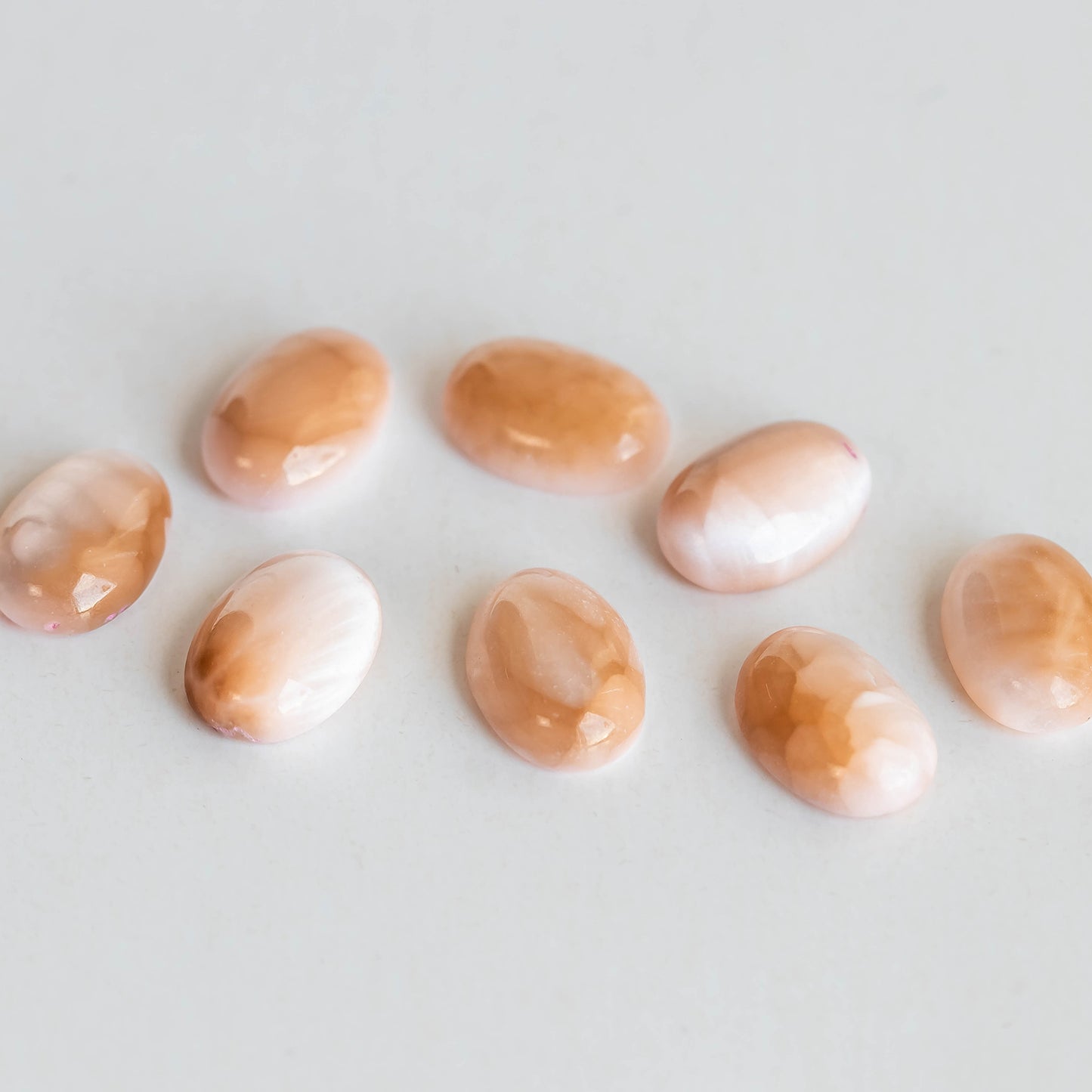 Nanosital #A-8544  Cat's eye Orange Oval Cab 14*10 mm