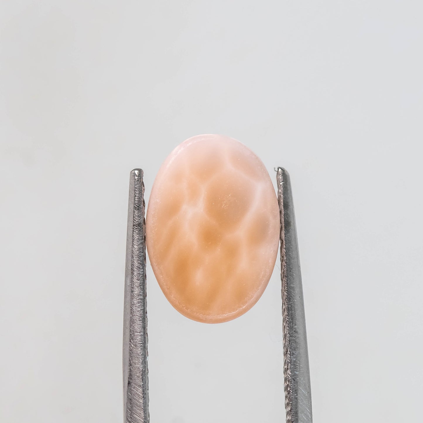 Nanosital #A-8544  Cat's eye Orange Oval Cab 14*10 mm