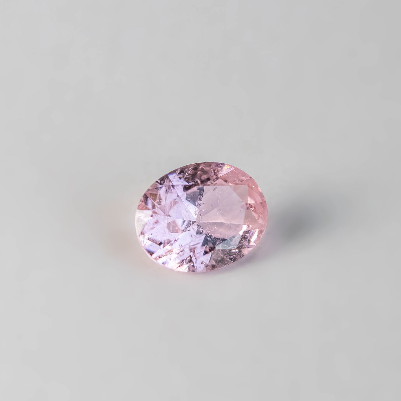 Nanosital #Z-45 Morganite with inclusions Oval 10*8 mm