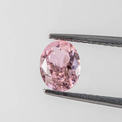 Nanosital #Z-45 Morganite with inclusions Oval 10*8 mm