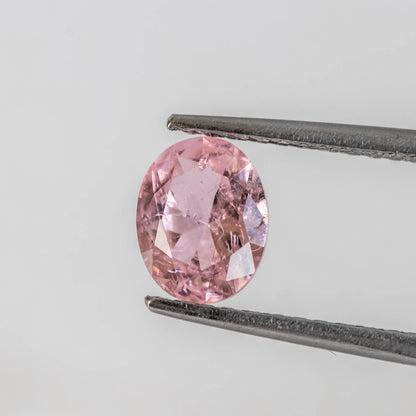 Nanosital #Z-45 Morganite with inclusions Oval 10*8 mm