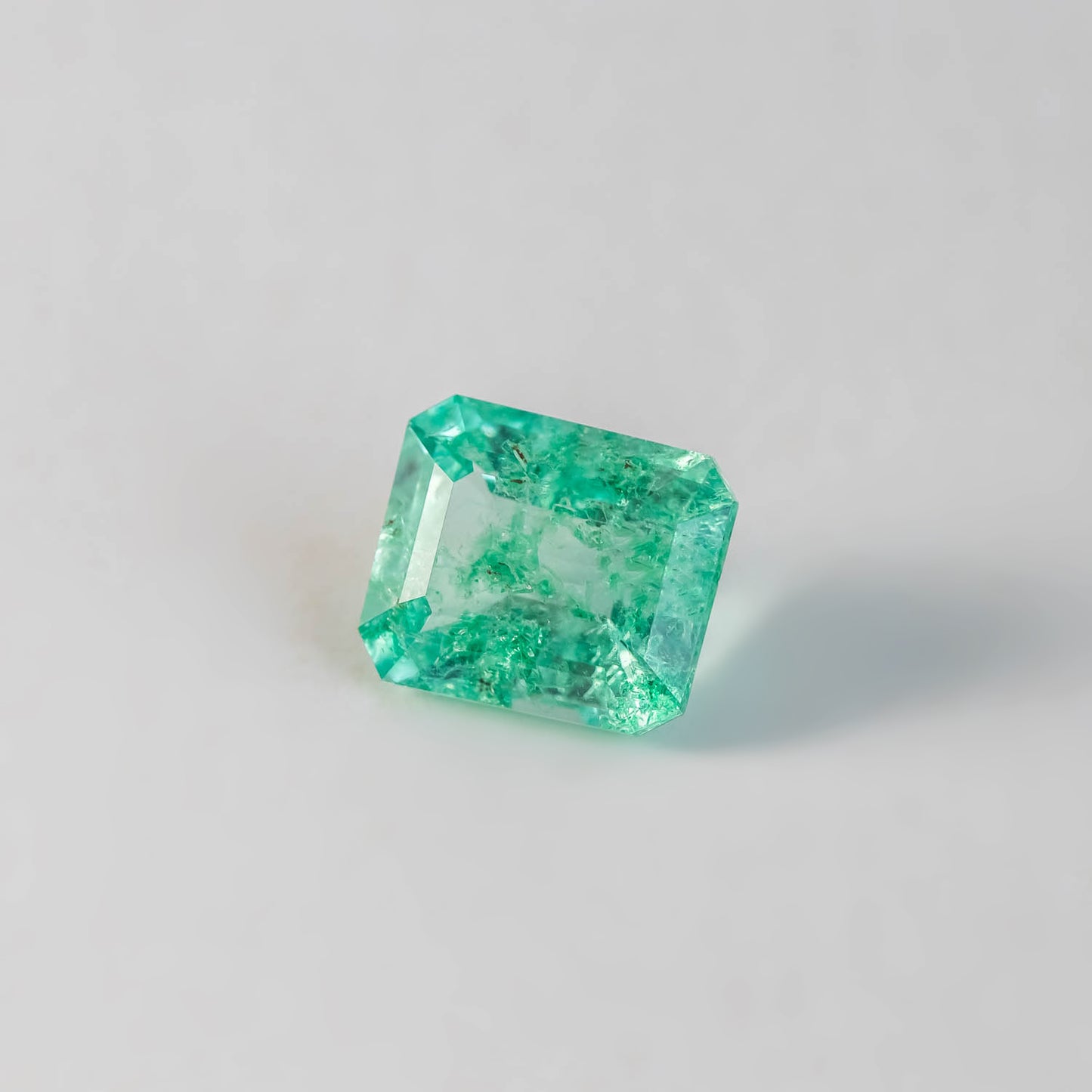 Nanosital #Z-59 Beryl (Russian Emerald) Octagon 14*12 mm, 12*10 mm