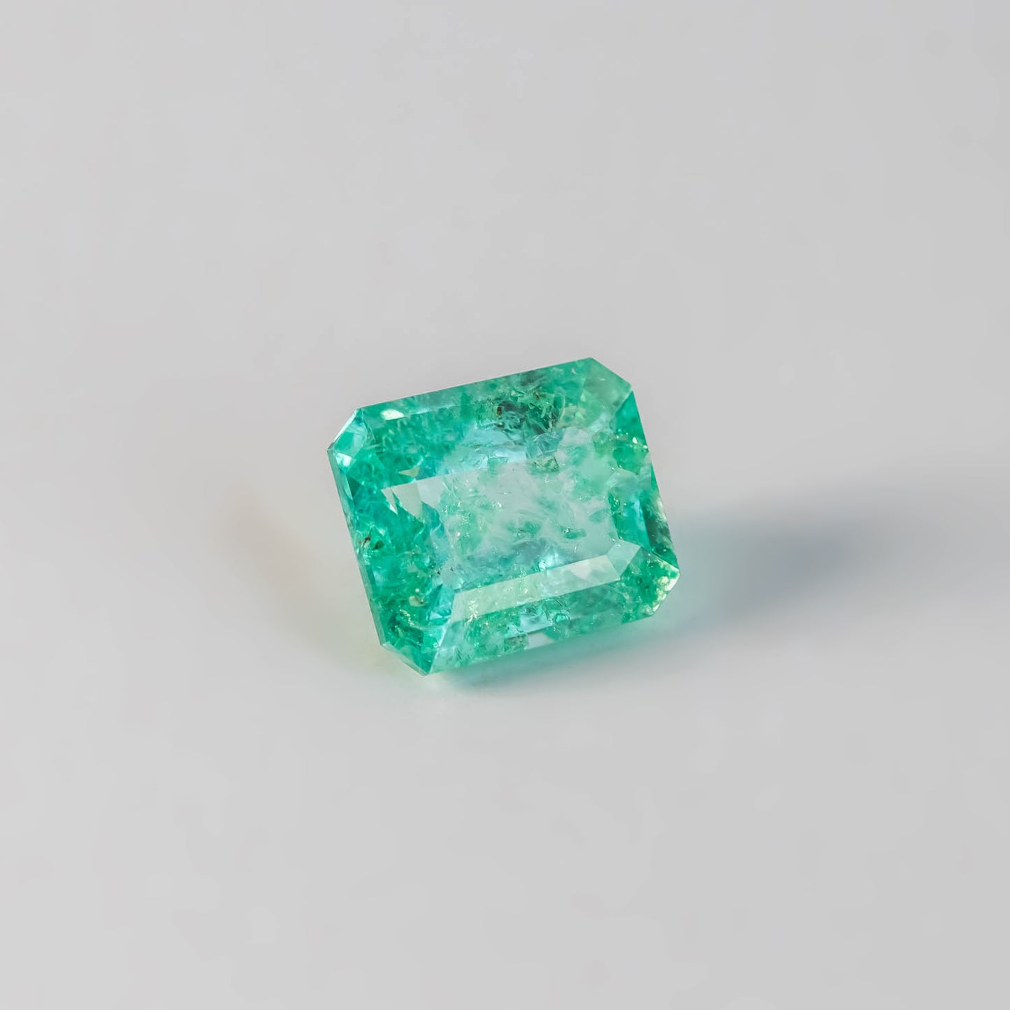 Nanosital #Z-59 Beryl (Russian Emerald) Octagon 14*12 mm, 12*10 mm
