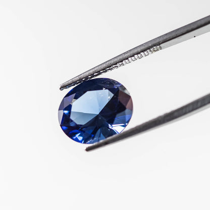 Nanosital #A-472 Sapphire Blue Light Oval 14*12 mm, 12*10 mm