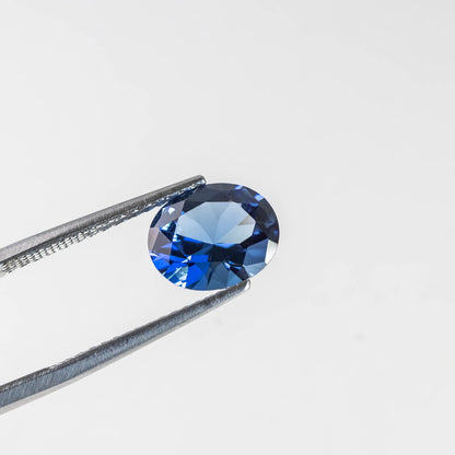 Nanosital #A-472 Sapphire Blue Light Oval 14*12 mm, 12*10 mm