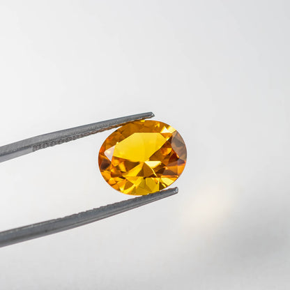 Nanosital #A-1702 Sapphire Yellow Oval 14*12 mm