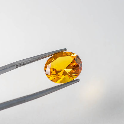 Nanosital #A-1702 Sapphire Yellow Oval 14*12 mm