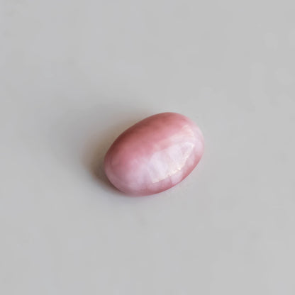 Nanosital #A-8551  Cat's eye Pink Oval Cab 14*10 mm