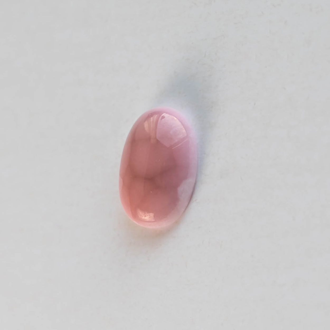 Nanosital #A-8551  Cat's eye Pink Oval Cab 14*10 mm