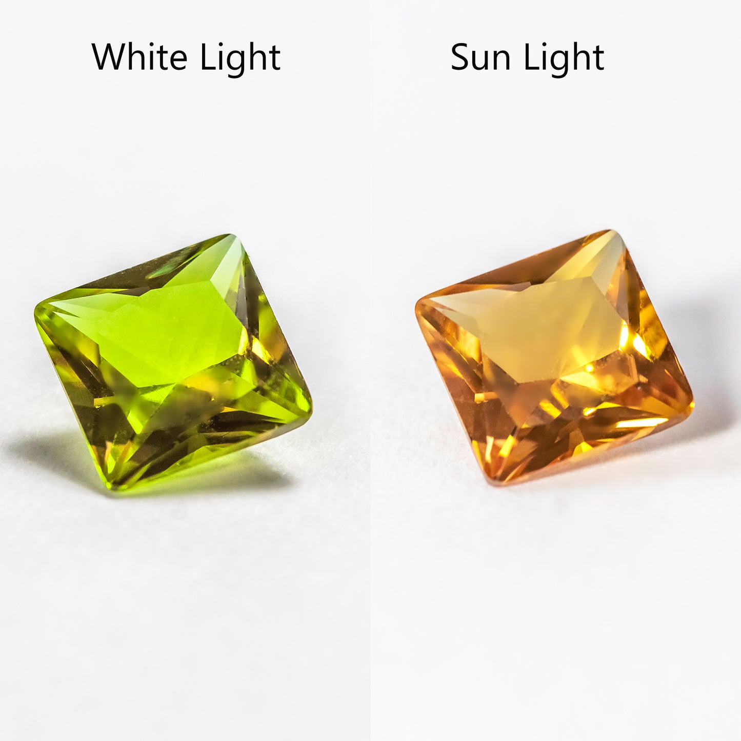 Nanosital #ANZ-1536 Diaspore Zultanite Color Change Square 8*8 mm