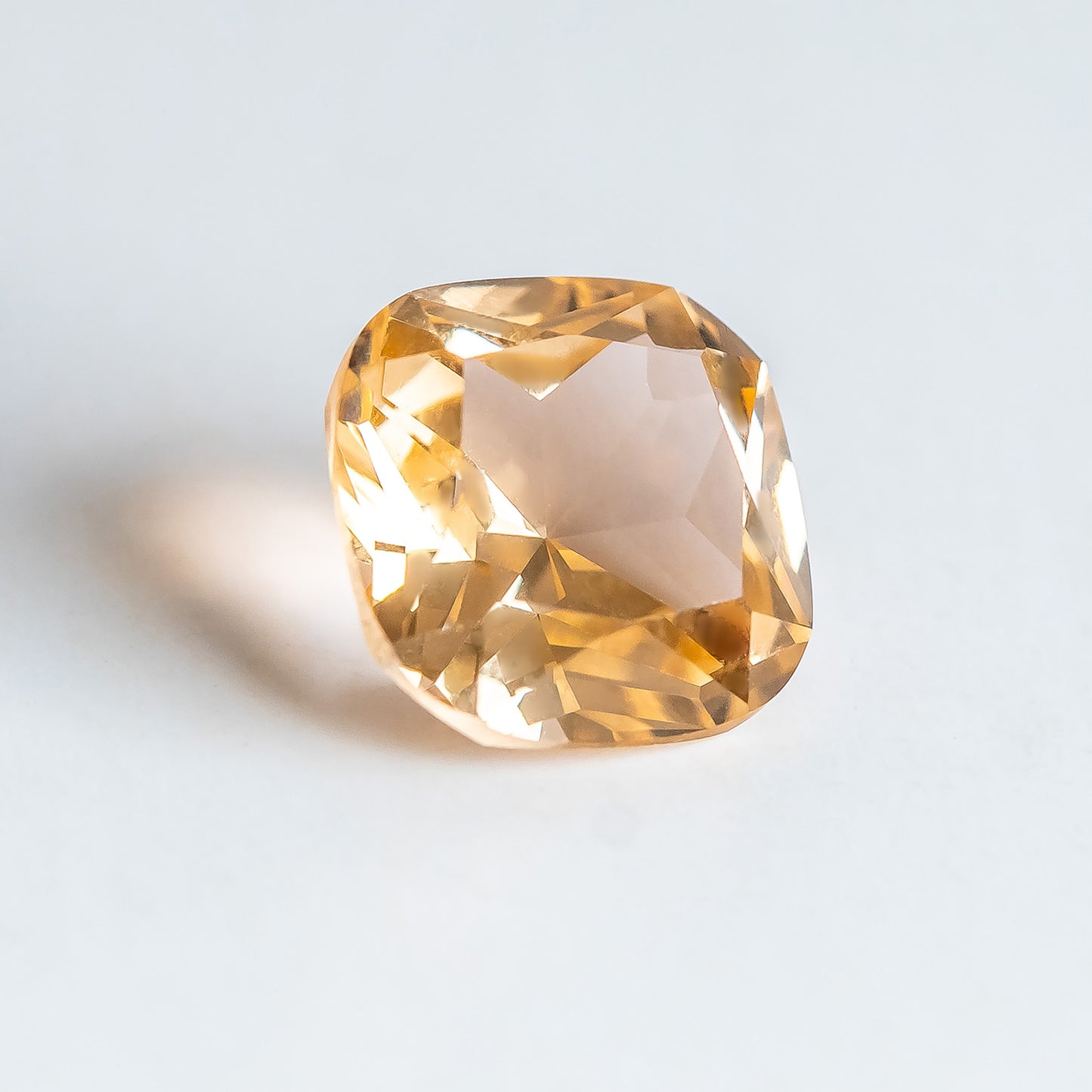 Nanosital #B-4828 Sapphire Peach Cushion 10*10 mm